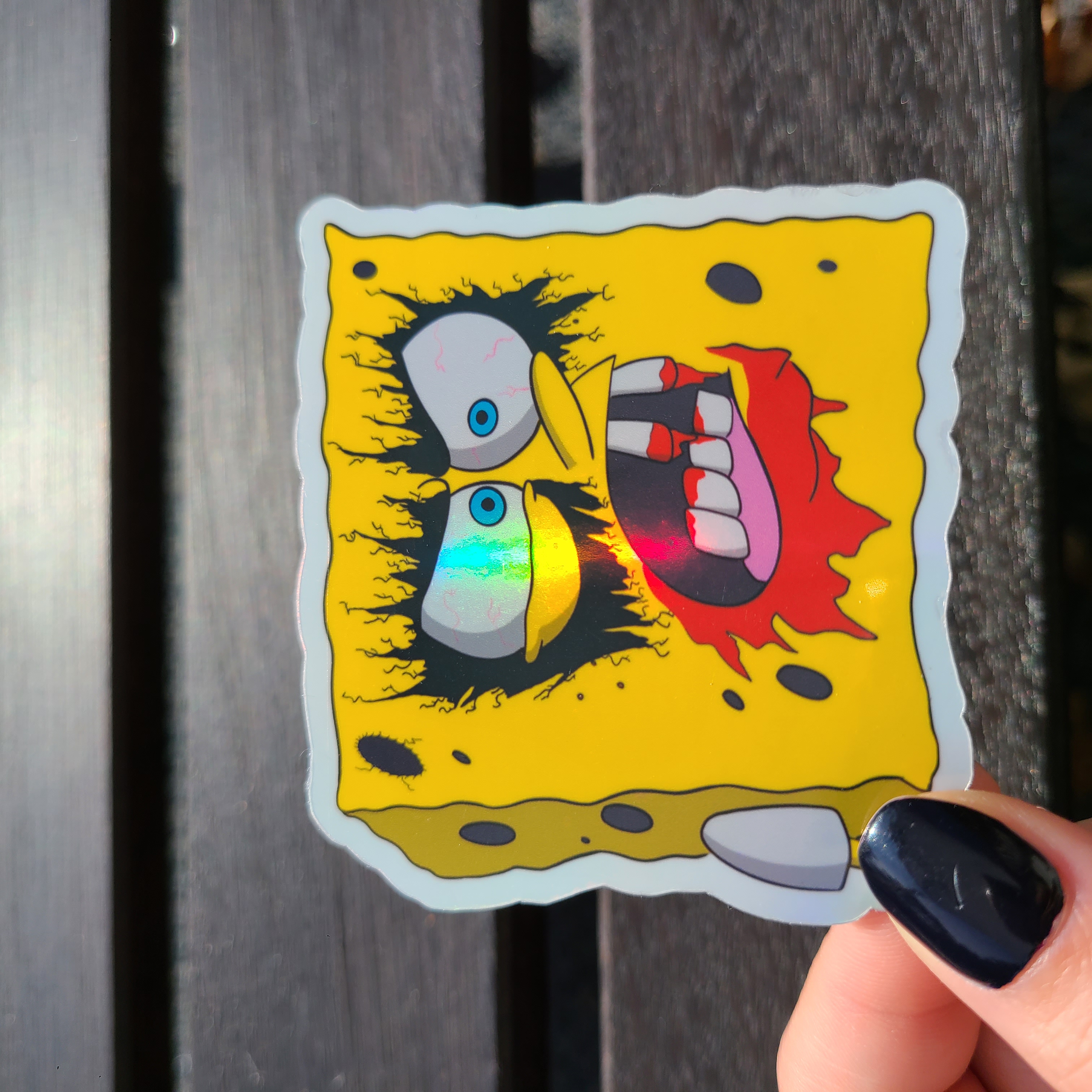 Psycho Bob Die Cut Sticker – Nerdgasmatron