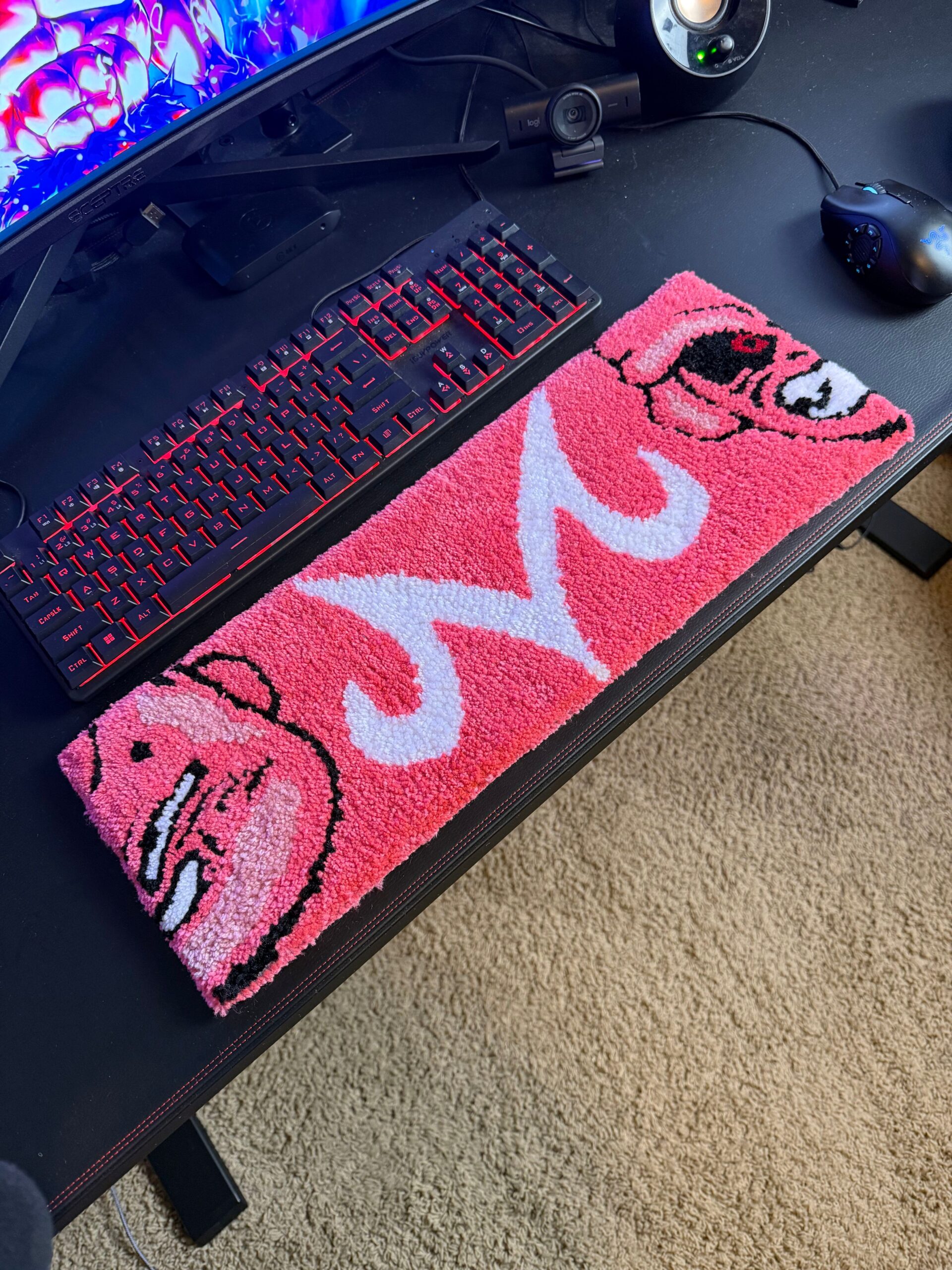 20" Majin Buu keyboard rug