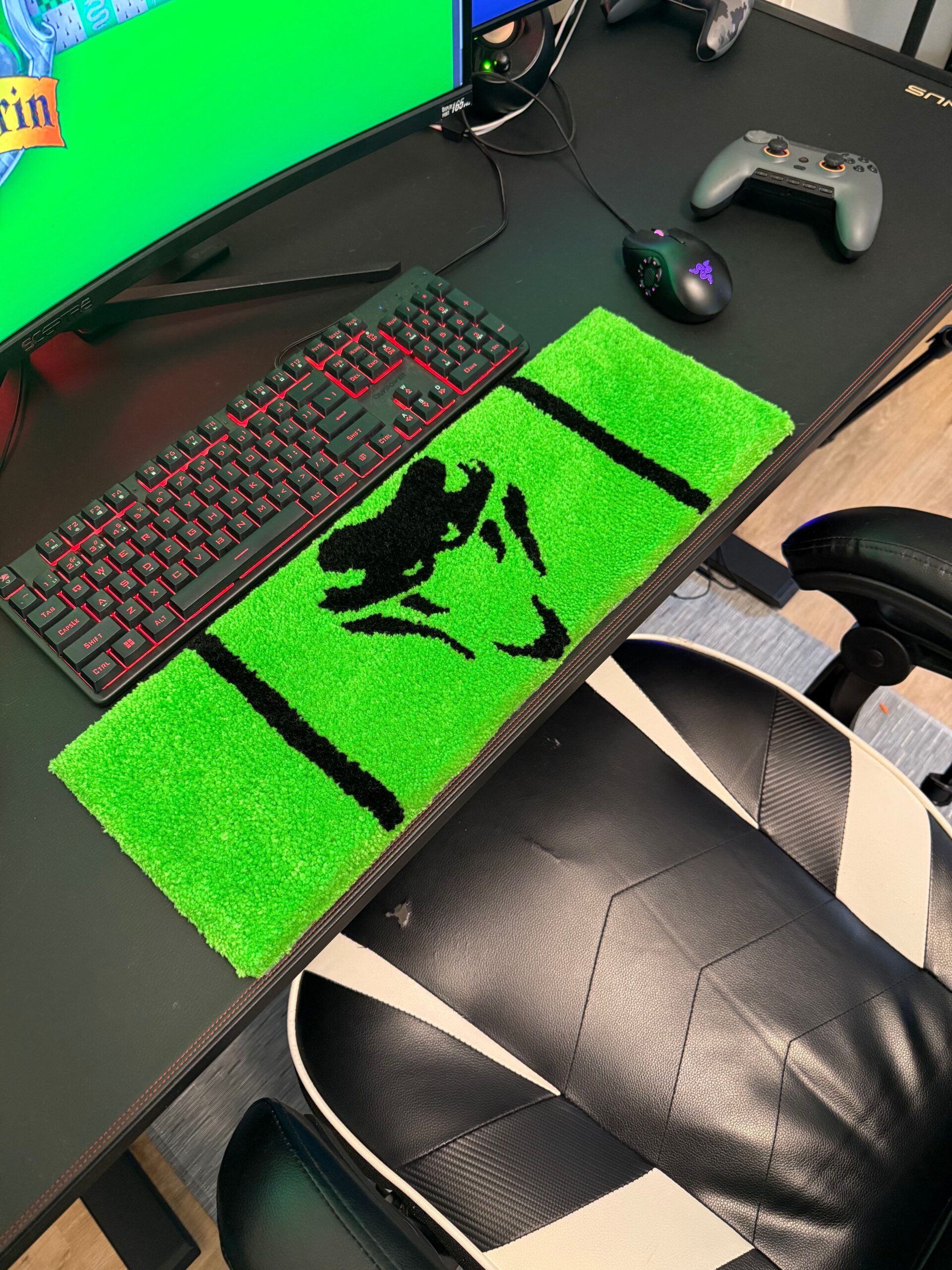 20" Slytherin House Keyboard Rug